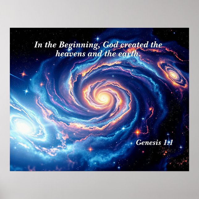 Poster No começo, Deus e Criação Verso (Frente)