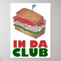 No Da Club Turkey Club Sandwich Engraçado Foodie D