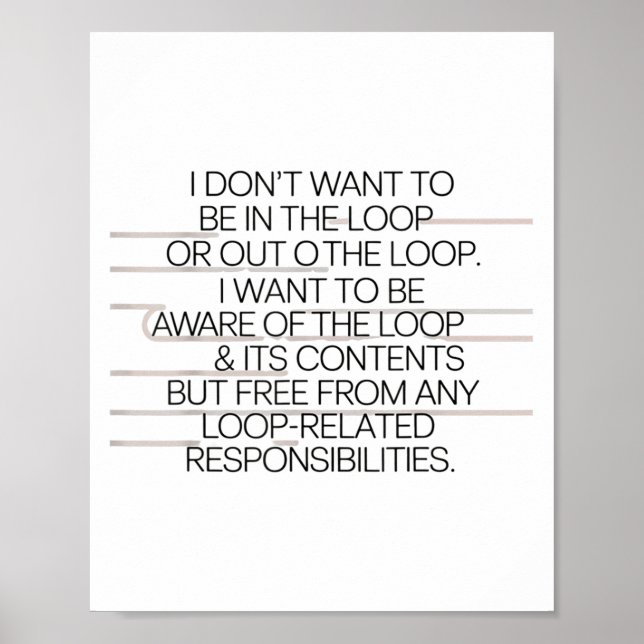 Poster No Design De Consciência De Loop Para Conversações (Frente)