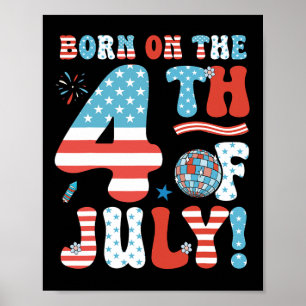 Poster No Dia 4 De Julho Do Patriota De Aniversário