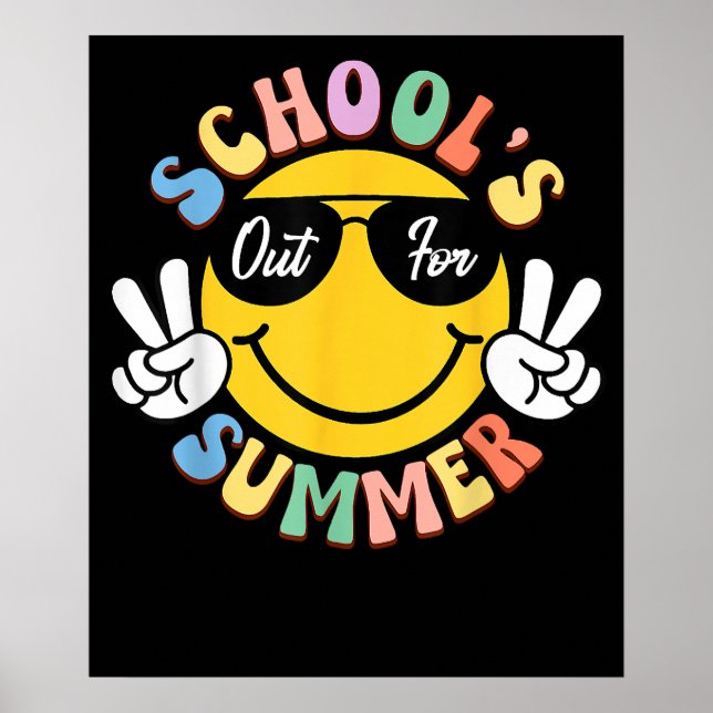 Poster No Dia Passado Sorria Professores Escolas No Verão (Frente)