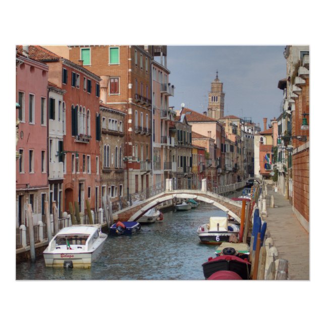 Póster No Dorsoduro, Veneza Itália (Frente)