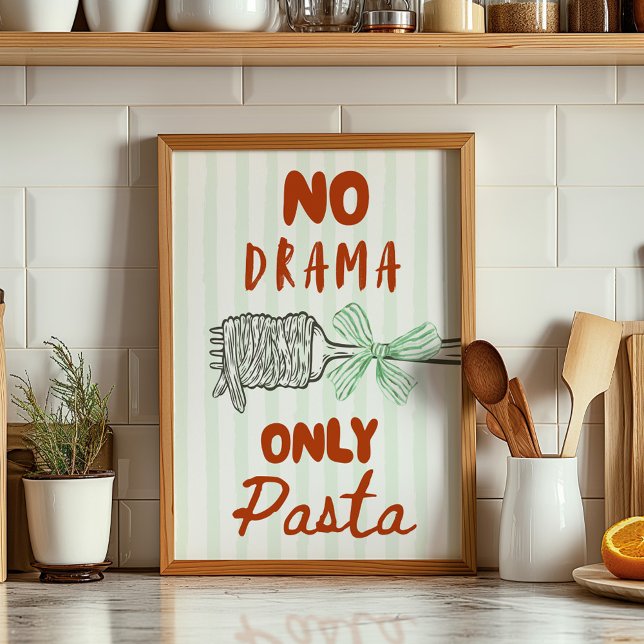 Poster No Drama Only Pasta (Criador carregado)