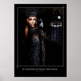 Póster No escuro da noite, ela espera