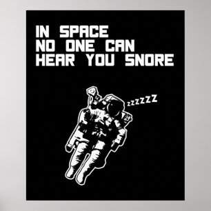 Poster No espaço ninguém pode ouvi-lo ressonar (a