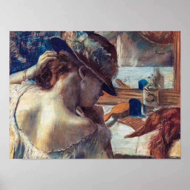 Poster No Espelho | Edgar Degas | (Frente)