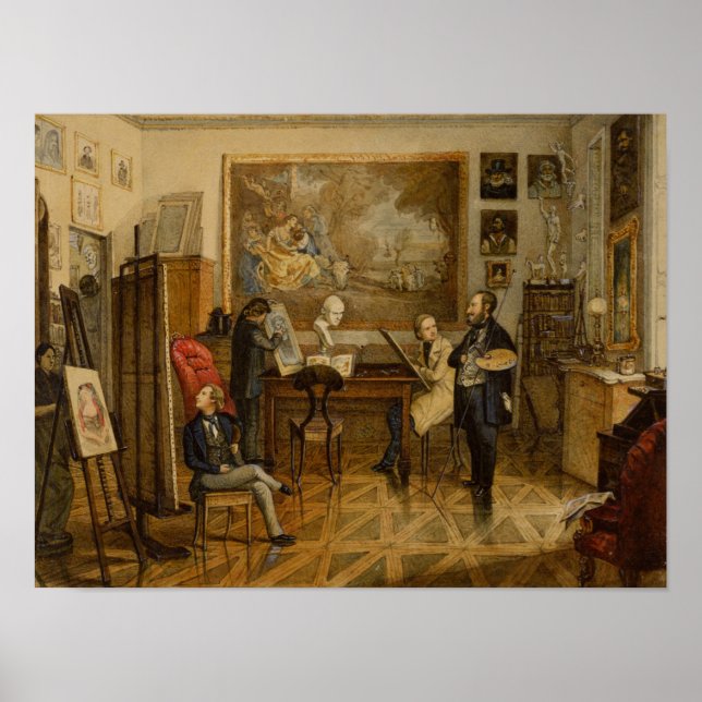 Póster No Estúdio de Miklos Barabas (Frente)