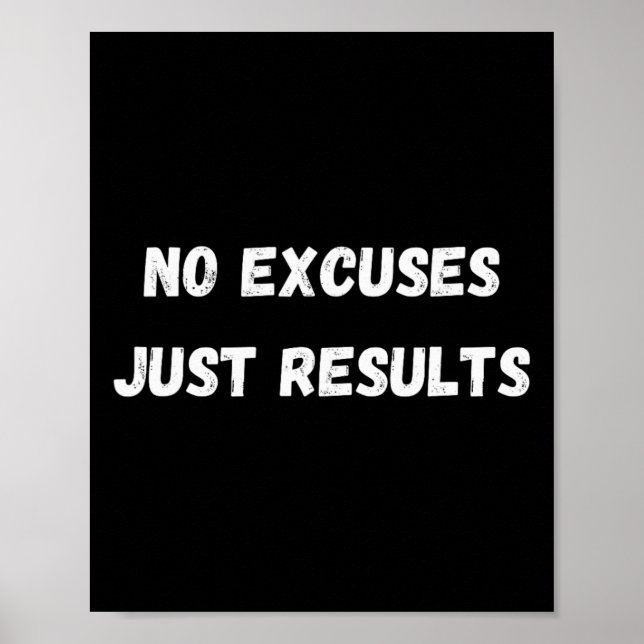 Poster No Excuses  (Frente)