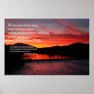 Póster No fim do dia...poster de inspiração