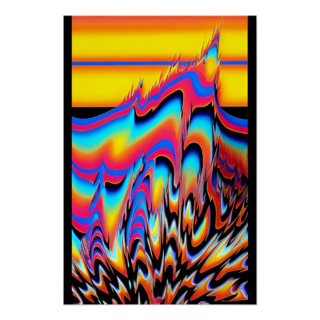 Póster No Flash Panned de Formas Sintéticas - Ken Gage (Frente)