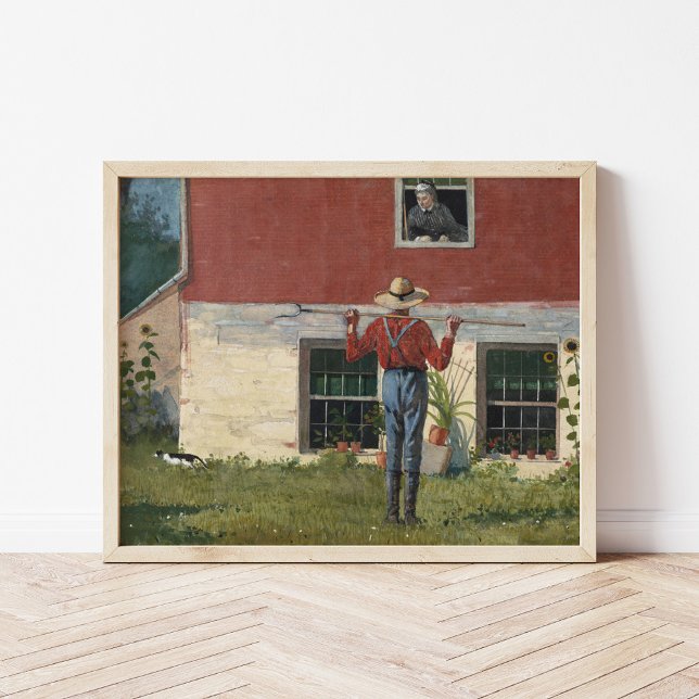 Poster No Jardim (Corte Russo) | Winslow Homer (Criador carregado)