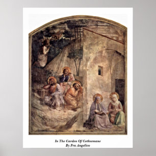 Poster No jardim de Gethsemane por Fra Angelico