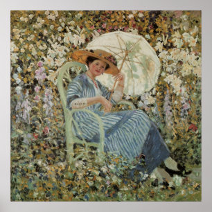 Póster No jardim, Giverny por Frederick Frieseke