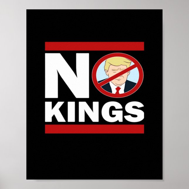 Poster No Kings Anti Classic Minimal Clean (Frente)