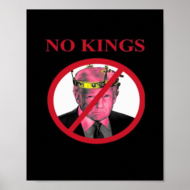 Poster No Kings Anti Creative Graphic Style (Frente)