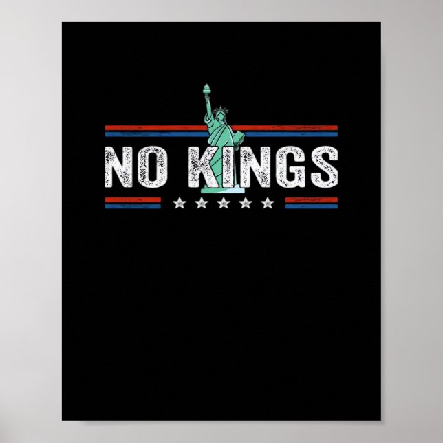 Poster No Kings Day Retro Classic Design (Frente)