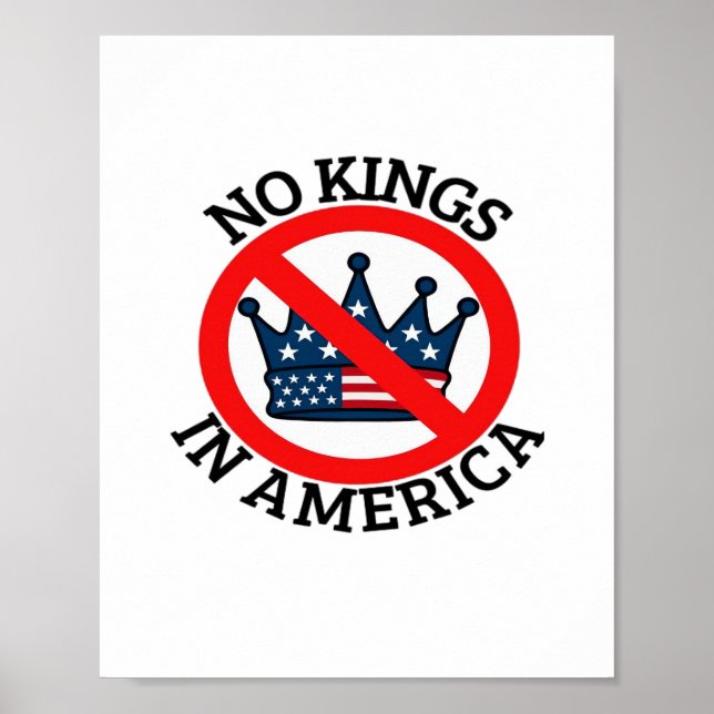 Poster No Kings In America Classic Vintage Graphic (Frente)