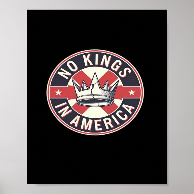 Poster No Kings In America Creative Style (Frente)