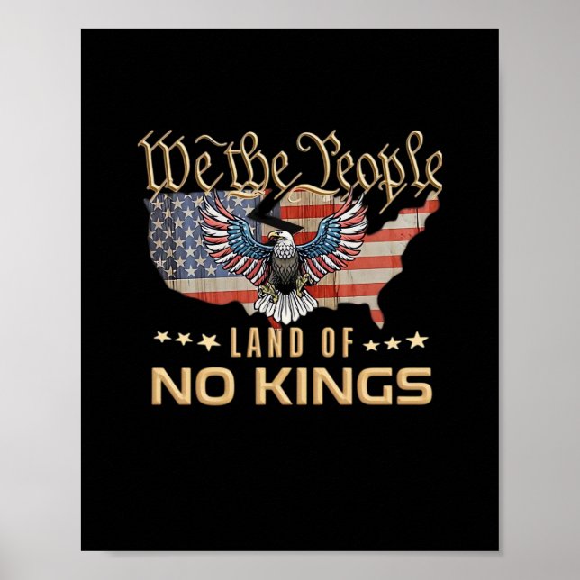Poster No Kings In America We The People Creative Style (Frente)