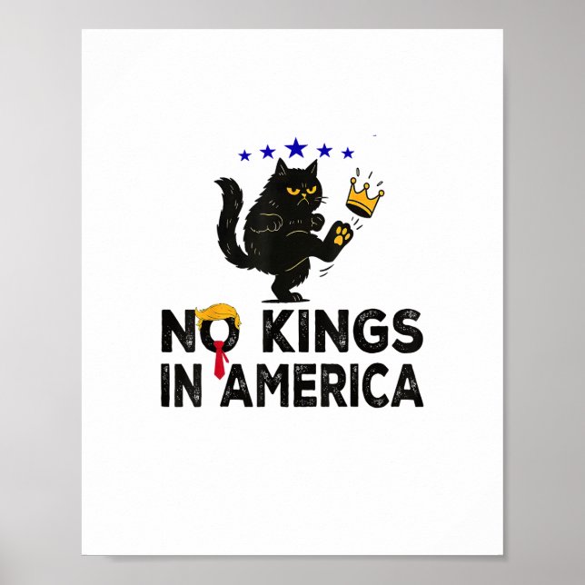 Poster No Kings In America We The People Political Minima (Frente)
