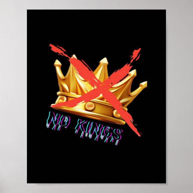 Poster No Kings Trendy Design (Frente)