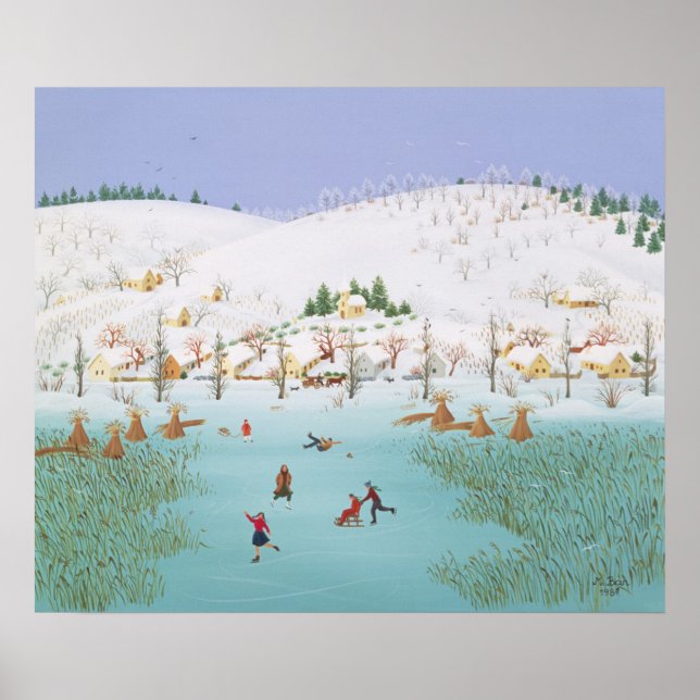 Póster No lago congelado de 1987 (Frente)