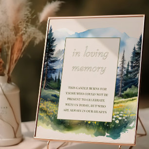 Poster No Loving Memory Country Watercolor Wedding