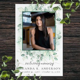 Poster No Loving Memory Eucalyptus Greenery Services