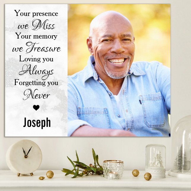 Poster No Loving Memory Lembrance Memorial Photo (Criador carregado)