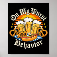 No Meu Comportamento Wurst Retro Groovy Cerveja