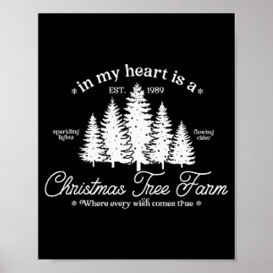 Poster No Meu Coração Há Uma Fazenda de Árvore de Natal X