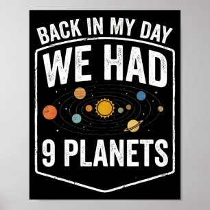 Poster No Meu Tempo Tinha 9 Planetas Professor