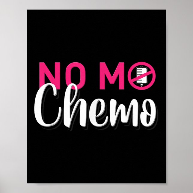 Poster No Mo Chemo No Último Dia Do Cancer De Quimioterap (Frente)