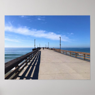 Poster No Newport Pier, Newport Beach, Califórnia
