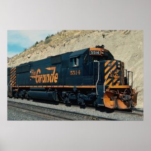 Póster No. ocidental 5514 de Denver e de Rio Grande EMD