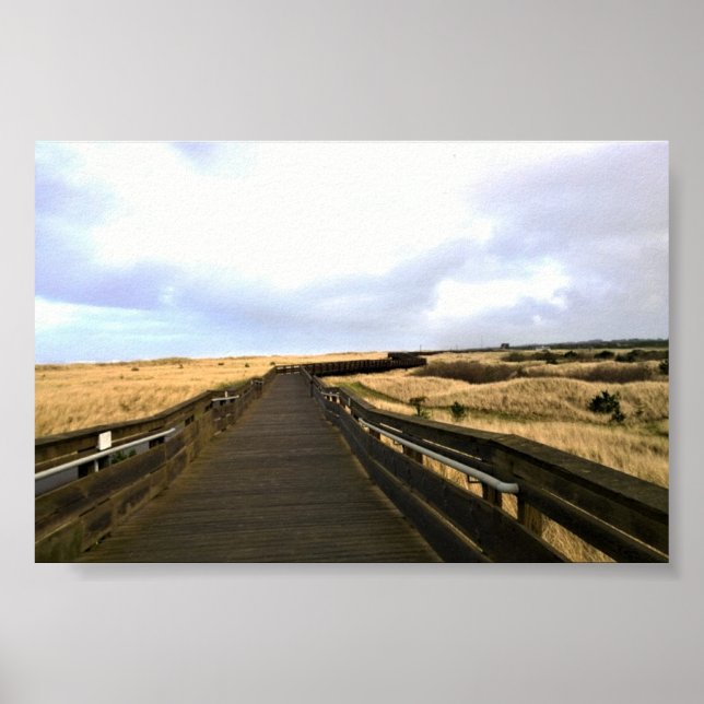 Poster No passeio, Long Beach, Washington (Frente)
