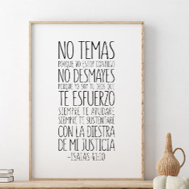 Poster No Temas, Porque Yo Estoy Contigo, Isaías 41:10