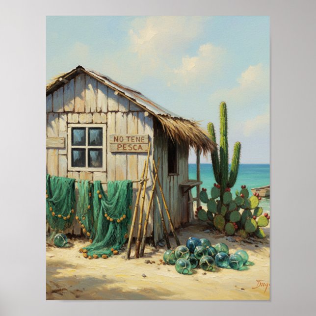 Poster No tene pesca bonaire (Frente)