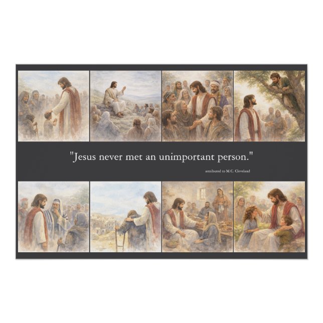 Póster No unimportant person (Frente)