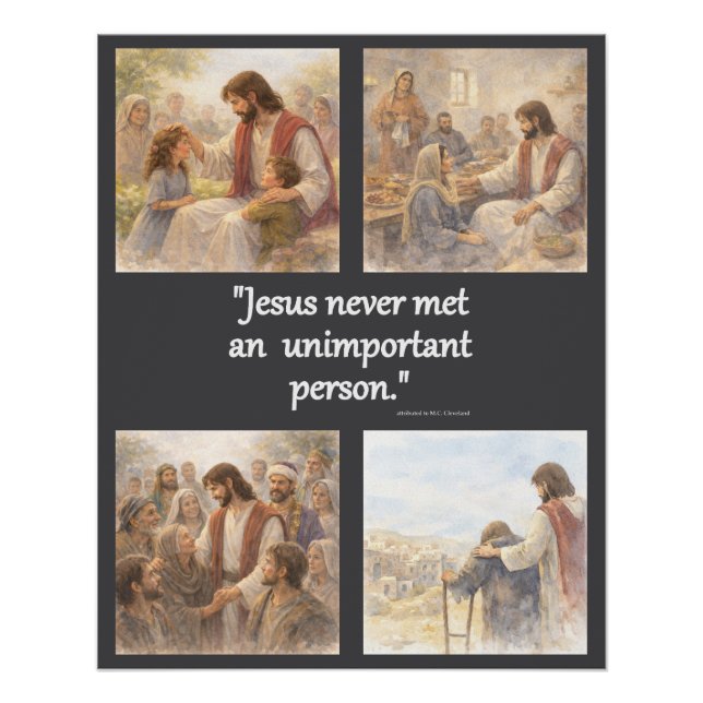 Póster No unimportant person (Frente)