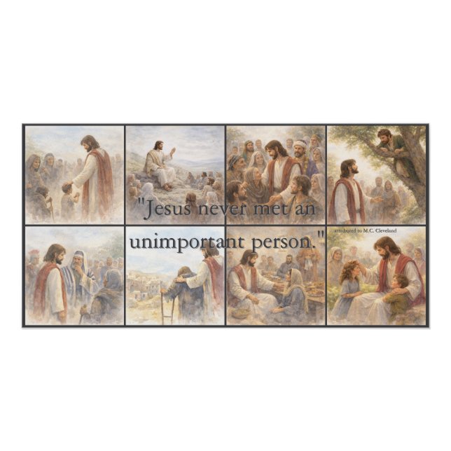 Póster No unimportant person (Frente)