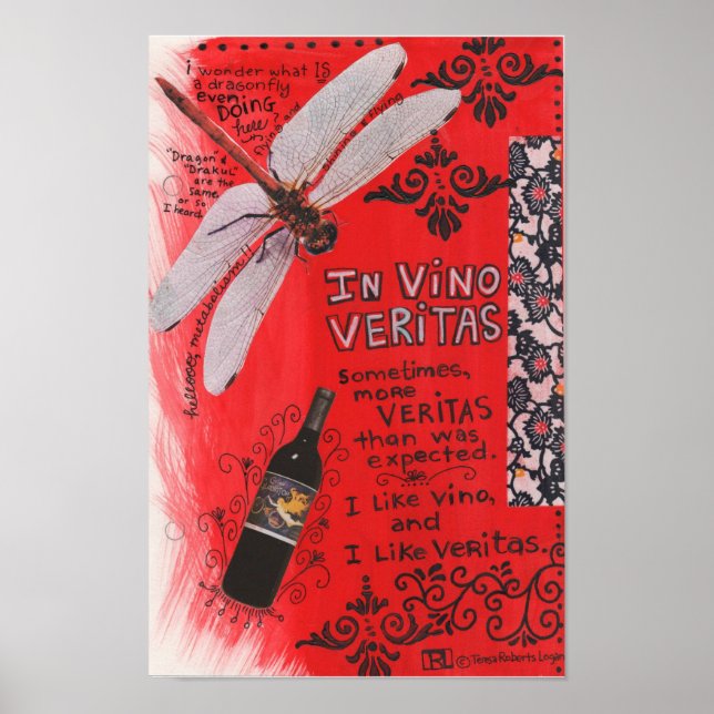 Póster No Vino Veritas (Frente)