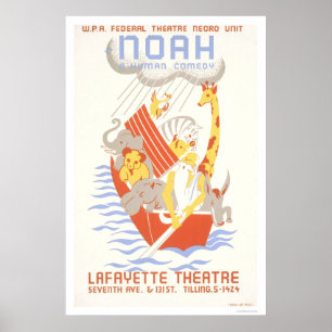 Póster Noah & a arca WPA 1938