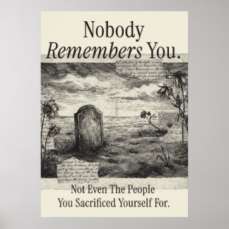 Poster Nobody Remembers You