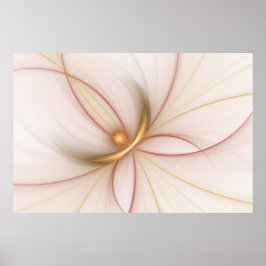 Poster Nobre Arte Fractal De Cobre E Dourada Abstrato mod