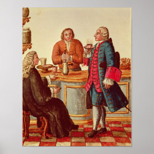 Póster Nobres Venetian em um café