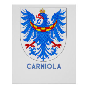 Póster Nobreza Alpina do Ducado de Carníola Arte Heráldic
