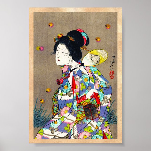 Poster Nobukazu Yosai Favoritos De Lindas Mulheres De Amo (Frente)