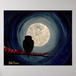 Póster ~ NOCTURNO dos COMPANHEIROS (arte da lua da