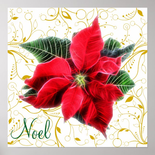 Póster Noel Poinsettia (Frente)
